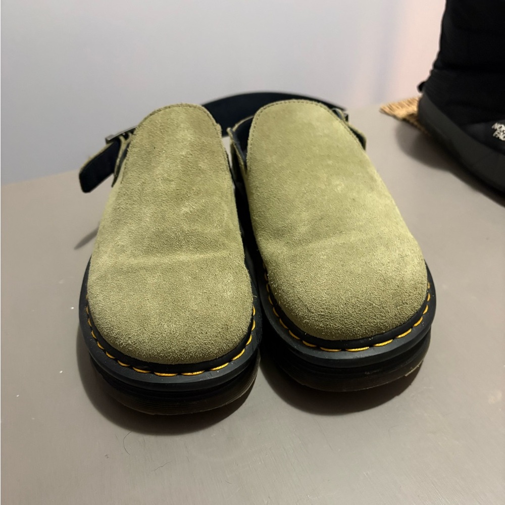 ZEBZAG SUEDE CASUAL SLINGBACK PLATFORM MULES - Picture 4 of 5